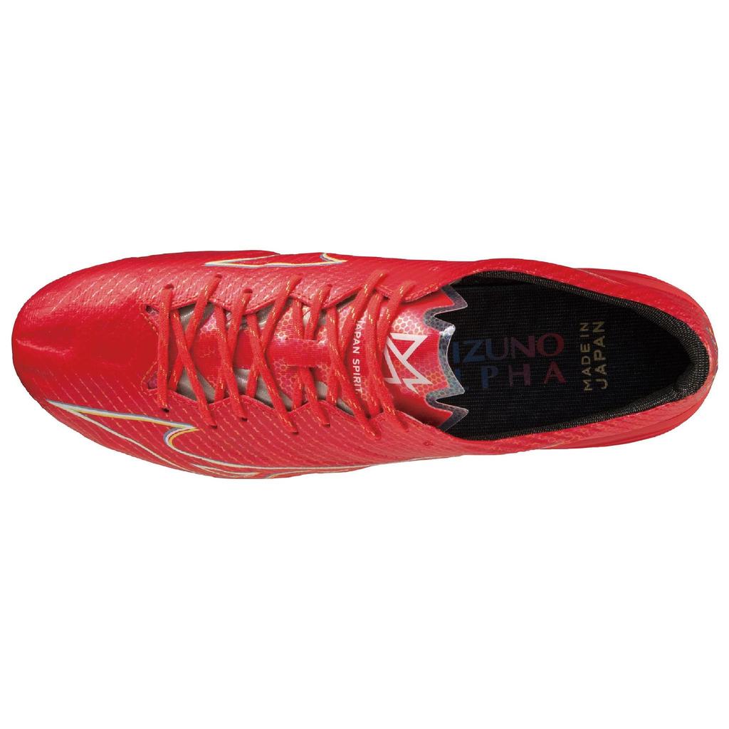 Mizuno Alpha Japan Fiery Coral Unisex Sneakers Red Fiery-Coral-2 White P1GA236064