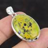 Stichtite hänge äkta ädelsten smycken 925 sterling silver hänge Handgjorda hänge Designer smycken present till vän Stichtite smycken