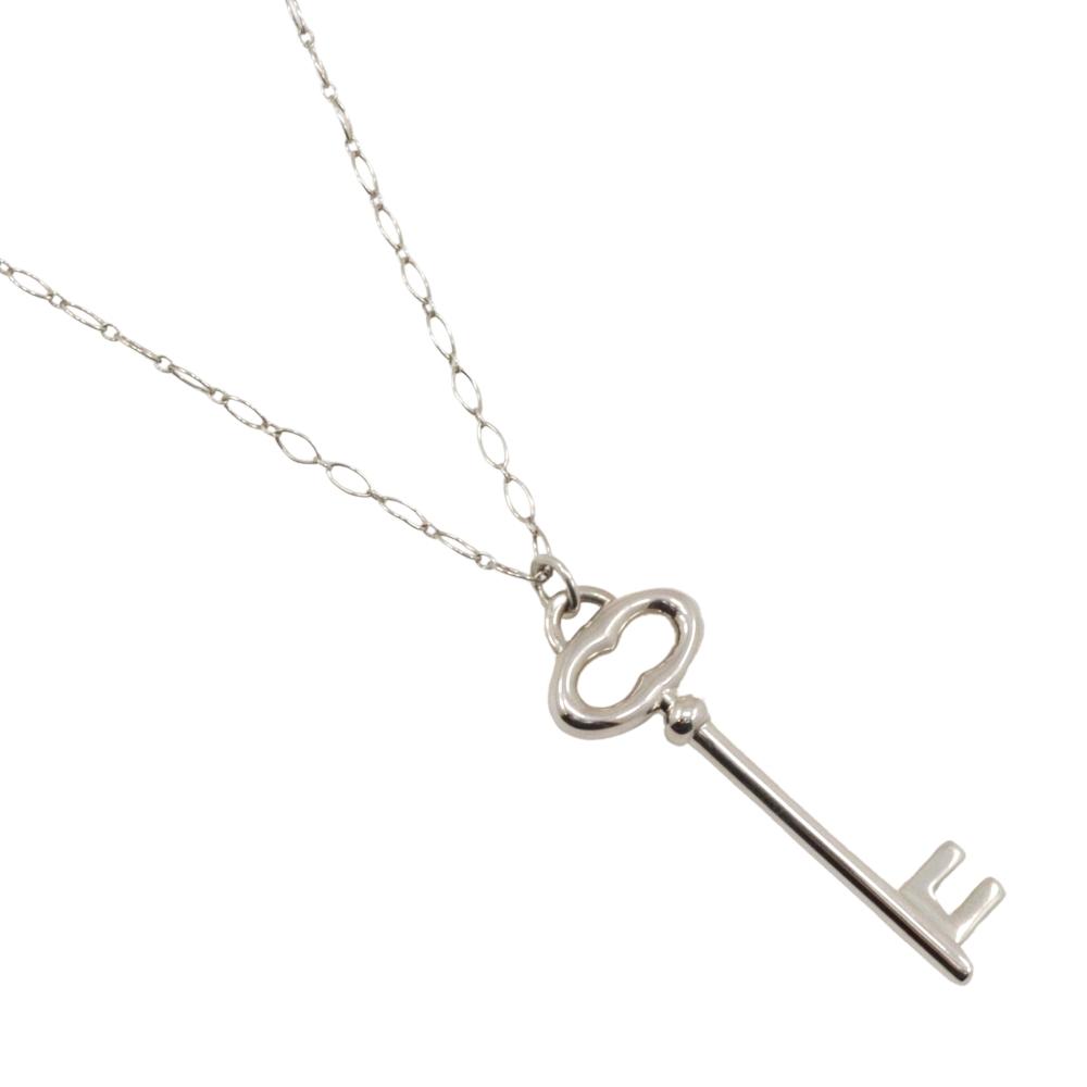 

TIFFANY&Co. Key Pendant Necklace Silver925 11.6g Women Used