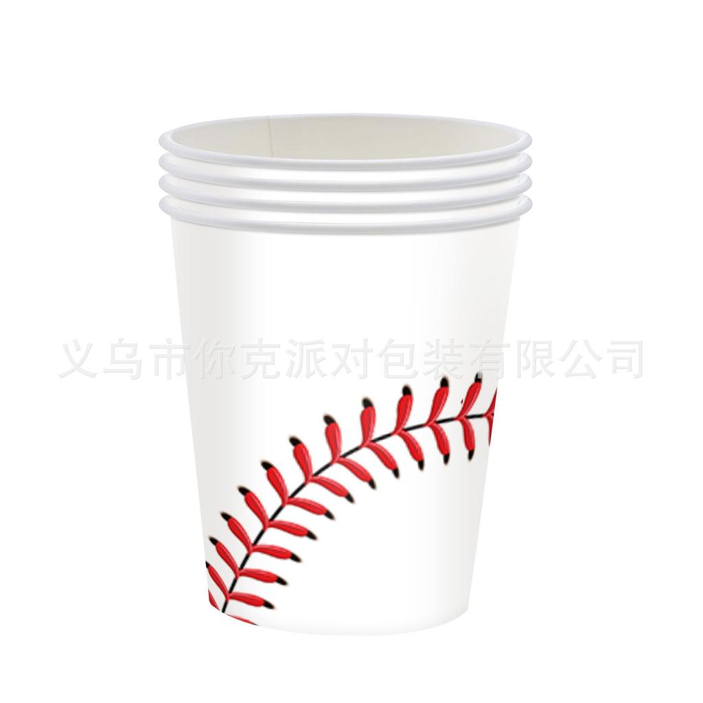 Themen-Treffen, Studentenaktivitäten, Oliven-Baseball, Fußball, Basketball-Party, Pappteller und Pappbecher, Themen-Atmosphäre, Szenen-Gestaltung