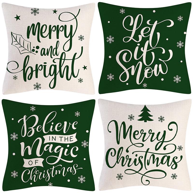 Christmas Pillowcase Combination Multi-patterned Cushion Party Festive Sofa Living Room Pillowcase Pillowcase