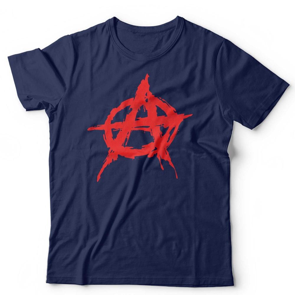 Anarchy T Shirt Symbol Unisex Kids Punk Conspiracy AntiEstablishUnisext Rock T S
