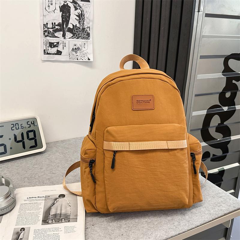 Nylon Backpack Women's Lightweight Water-repellent Student Schoolbag Outdoor Travel Backpack