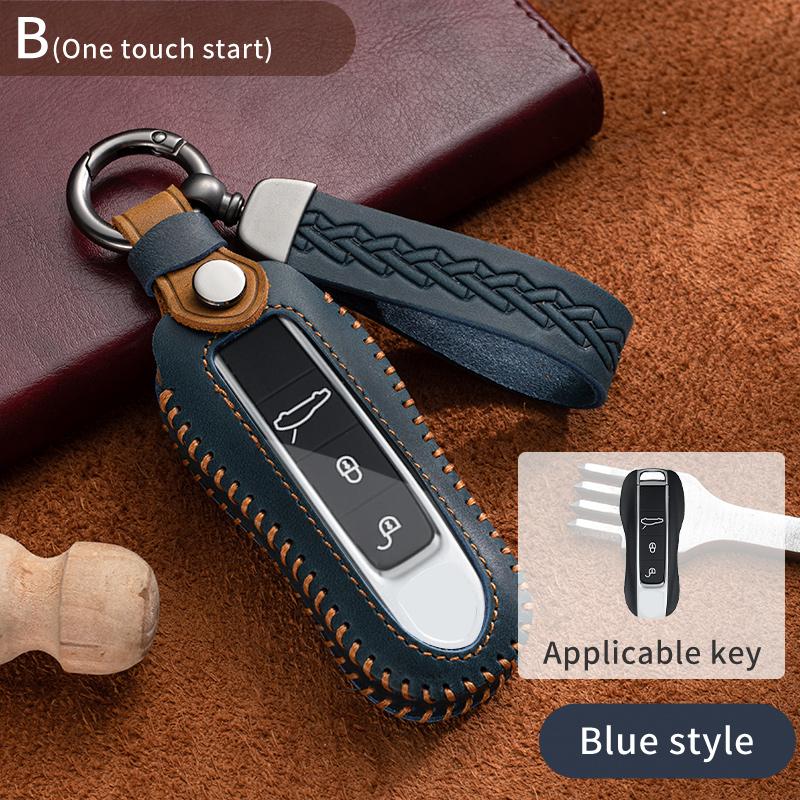 

Fashion Car Key Case Cover For Porsche Panamera Macan Cayenne Cayman Boxster 911 9Ya 971 Smart Protection Shell Remote Key Cover