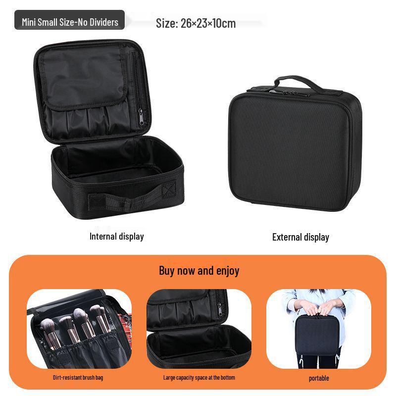 

Women s Portable Multi-Layer Makeup Bag with Large Capacity for Cosmetics, Nail Art, and Tattoo Tools
