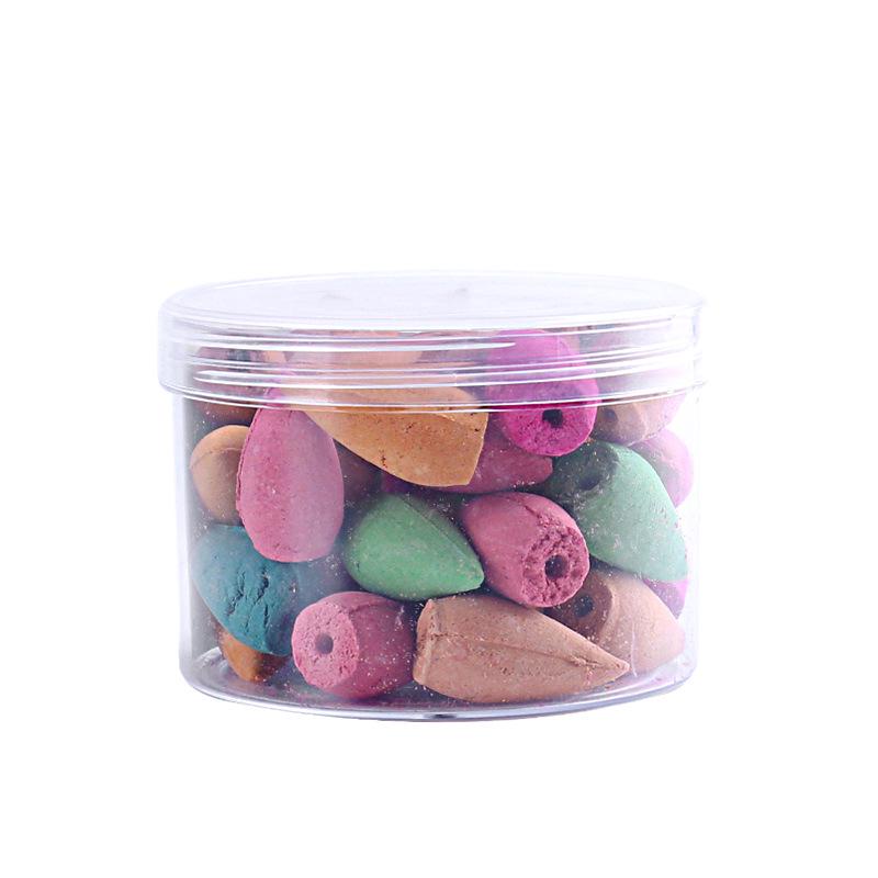 Backflow Incense: 40 Small Bottles of Sandalwood, Agarwood, Wormwood, and Rose for Indoor Aromatherapy