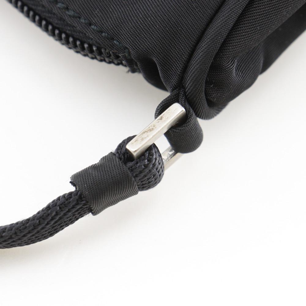 PRADA Accessory pouch Pouch Handbag black Nylon Women Used