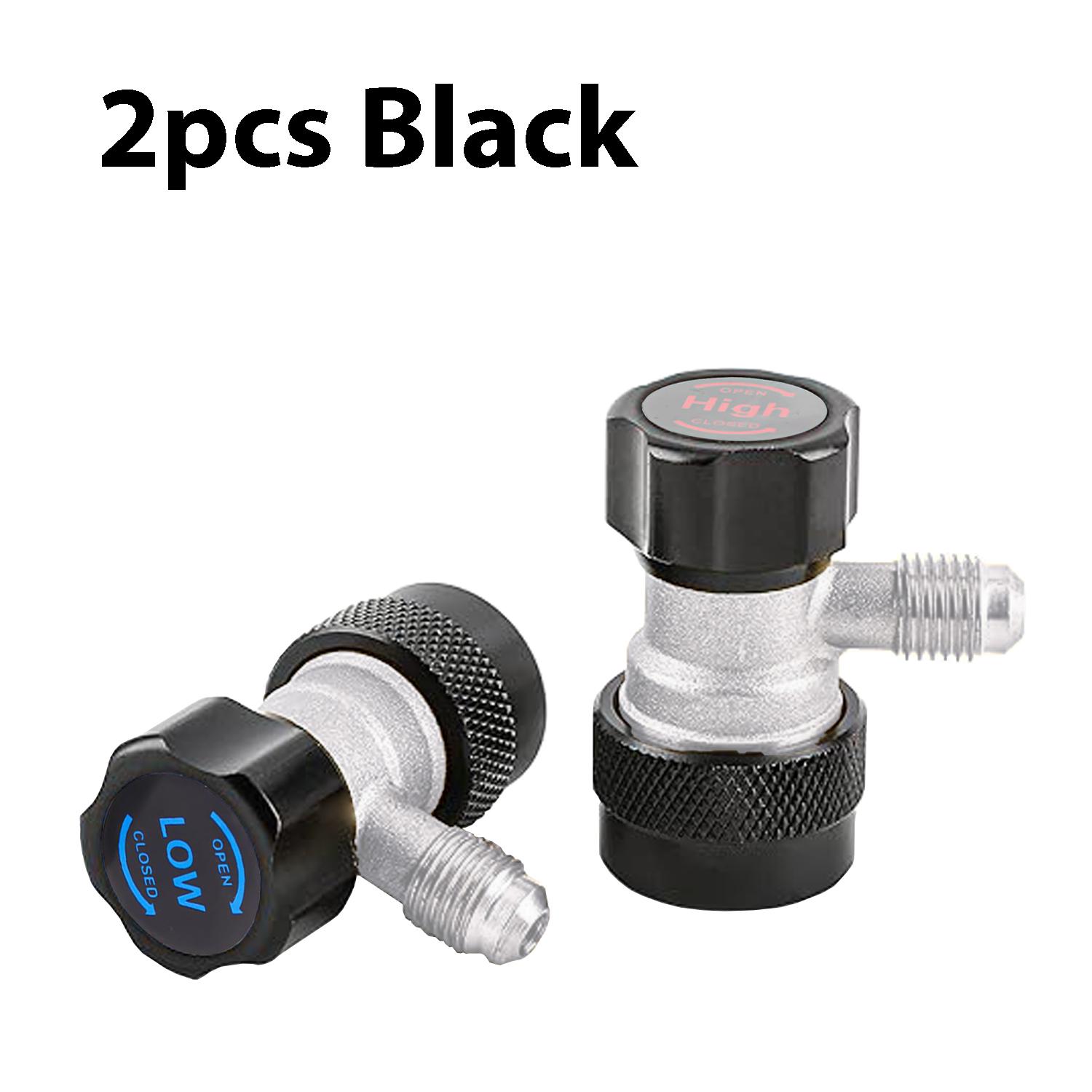 

R134A NEW A/C AC Compressor R-134A Manual Quick Coupler Adapter Air Condition 1/4 SAE Connectors Accessories