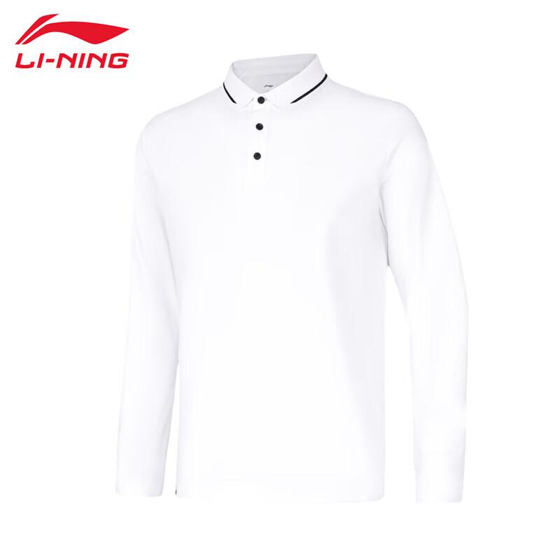 LI-NING Men s Fitness Long-Sleeve POLO Shirt APLU207 XXL