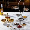 Stainless Steel Snack Platter 3-layer Fruit Plate Snack Bowl Dessert Plate Candy Bowl Pastry Plates Dried Fruit Platter Dish