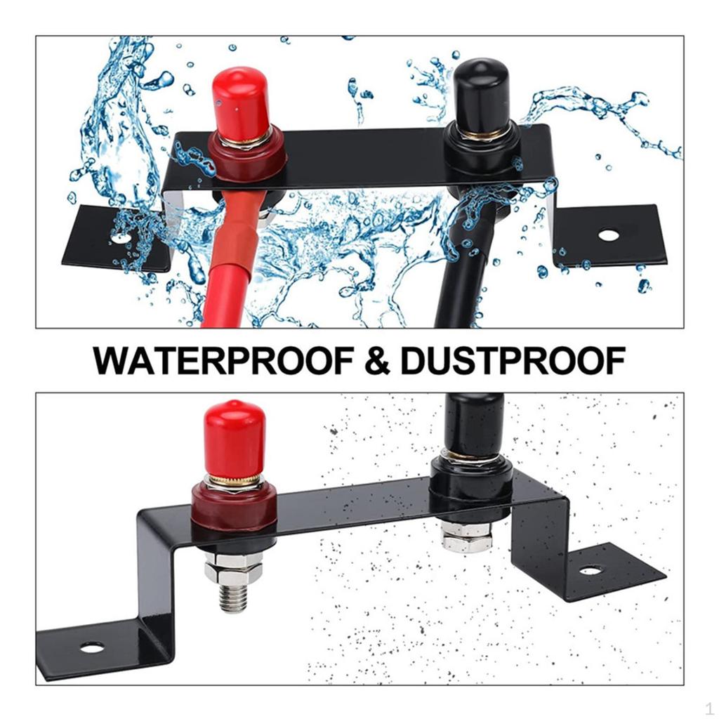 Batteriflyttingssett Kabel og Monteringsbrakett Premium Profesjonelle Startpolklemmer