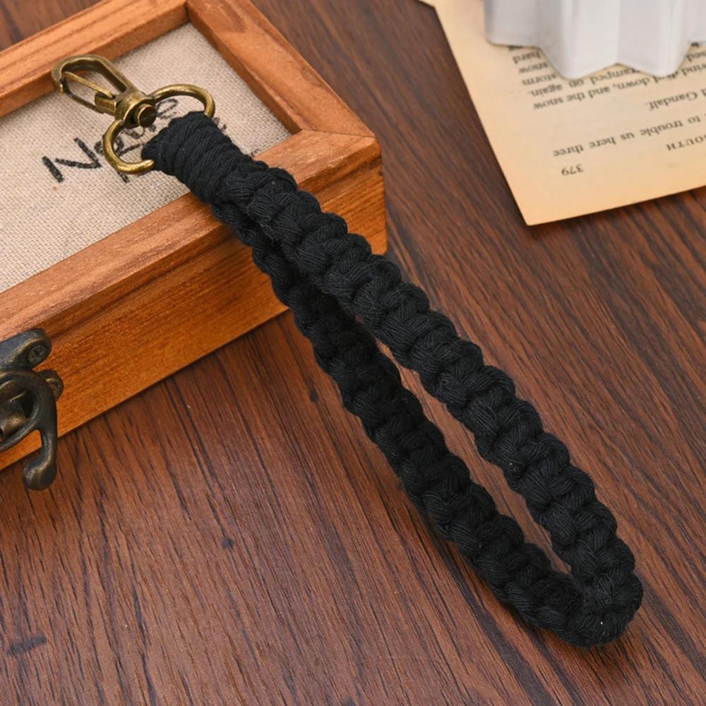 Neuer Vintage Twist Baumwollseil Schlüsselanhänger Damen Temperament Auto Tasche Schlüsselring Geflochtener Schlüsselanhänger Für Damen Schmuck Geschenk 2022