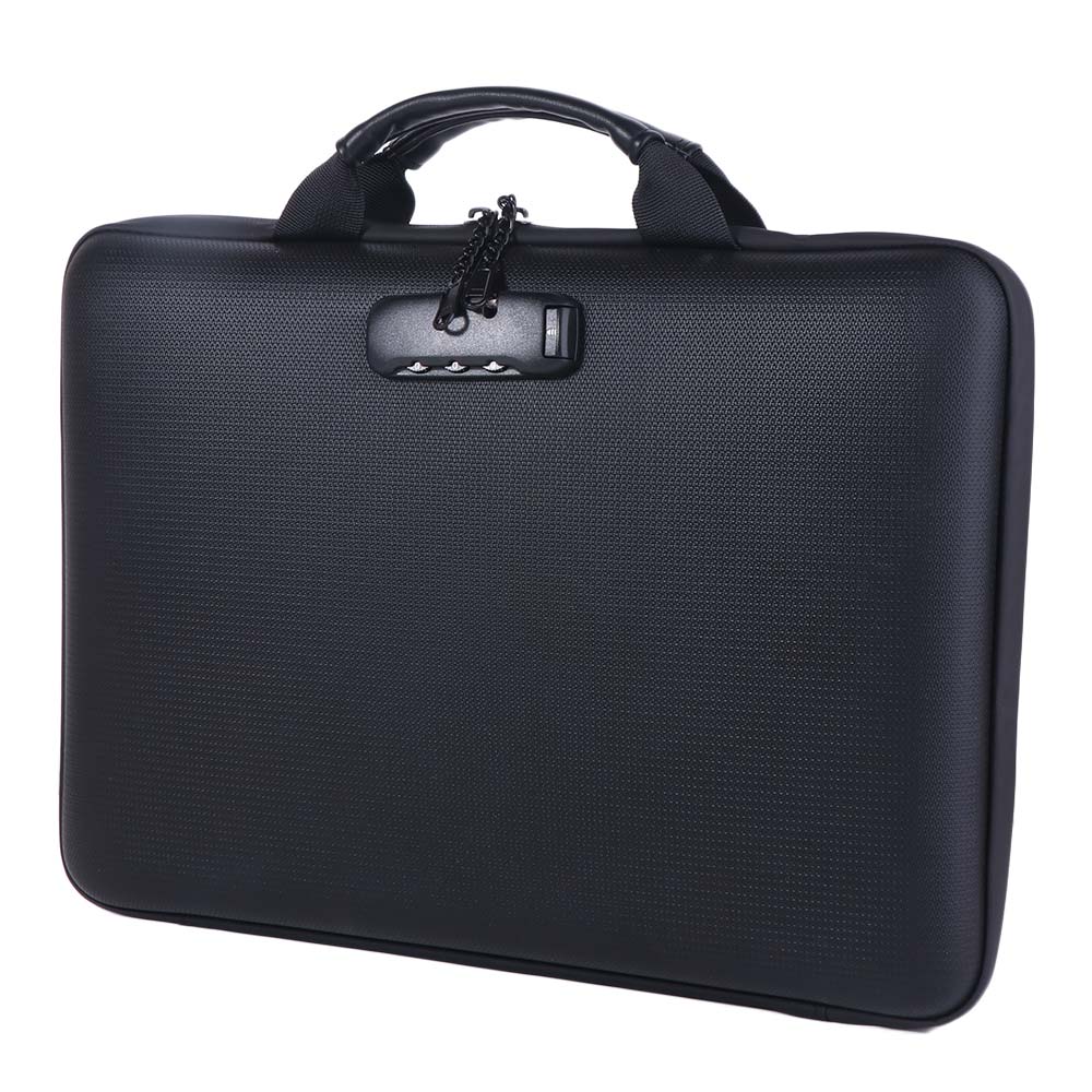 Waterproof Fireproof Document Box Large Capacity Portable Safe Storage Case  Office Use