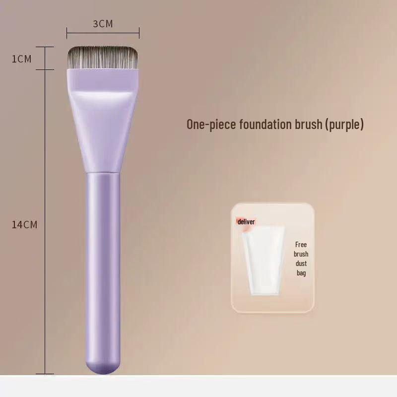 Pennello Foundation Ultra-Sottile a Testa Piatta - Leggero, Senza Solchi, Non Assorbente in Nylon Strumento per il Trucco