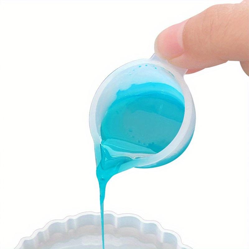 6pcs 25ML Reusable Epoxy Mixing Cup Silicone Mold Accessories Mix The Colors Resin Tool DIY Making