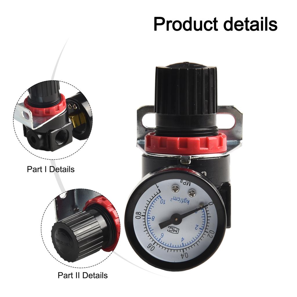 AR2000 Air Pressure Controller with Strap Bracket Reliable Regulation for For compressors Adjustable from 0 05 to 0 85Mpa