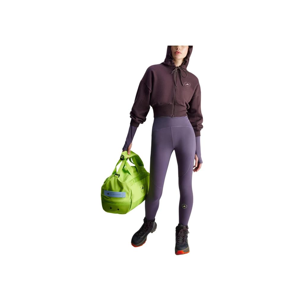 adidas Stella McCartney Odzież Sportowa Krótka Bluza z Kapturem Damska Bluzy Ciemnobrązowa IZ5011