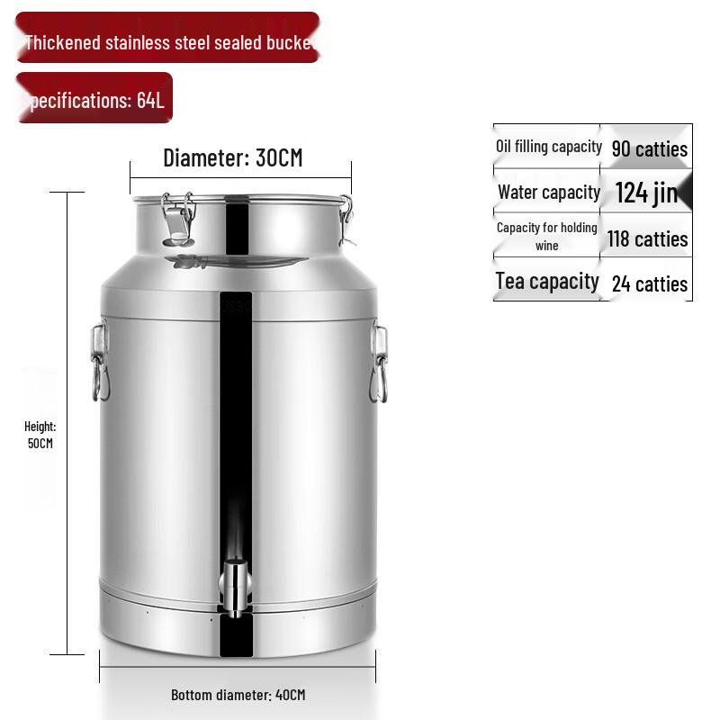 

Відро Morona з нержавіючої сталі 304 для зберігання рідини з краном