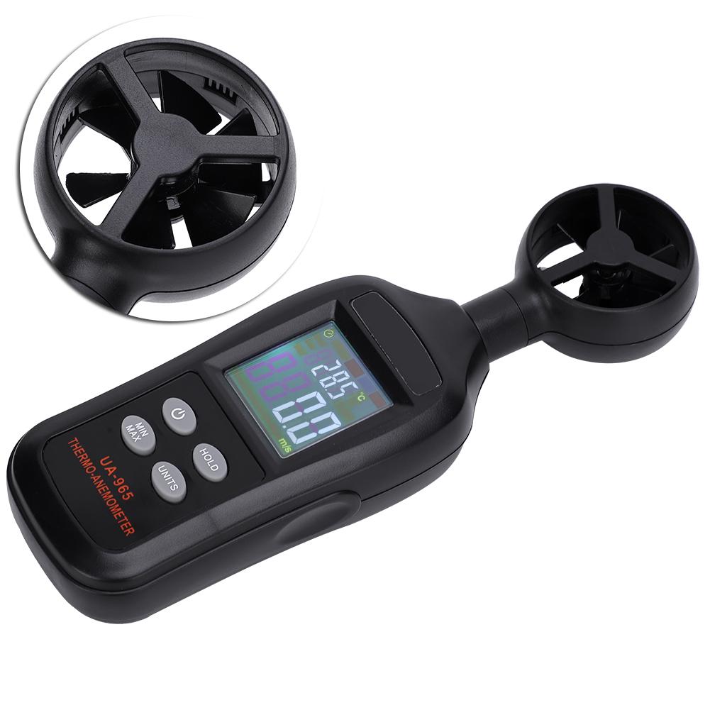 UA965 High Accuracy Mini Digital Anemometer Hand‑Held Wind Speed Meter Measuring Tools
