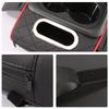 1PC PU Leather Armrest Pad with Cup Holder Tissue Box Car Center Console Height Increasing Armrest Cushion Car Armrest Pillow