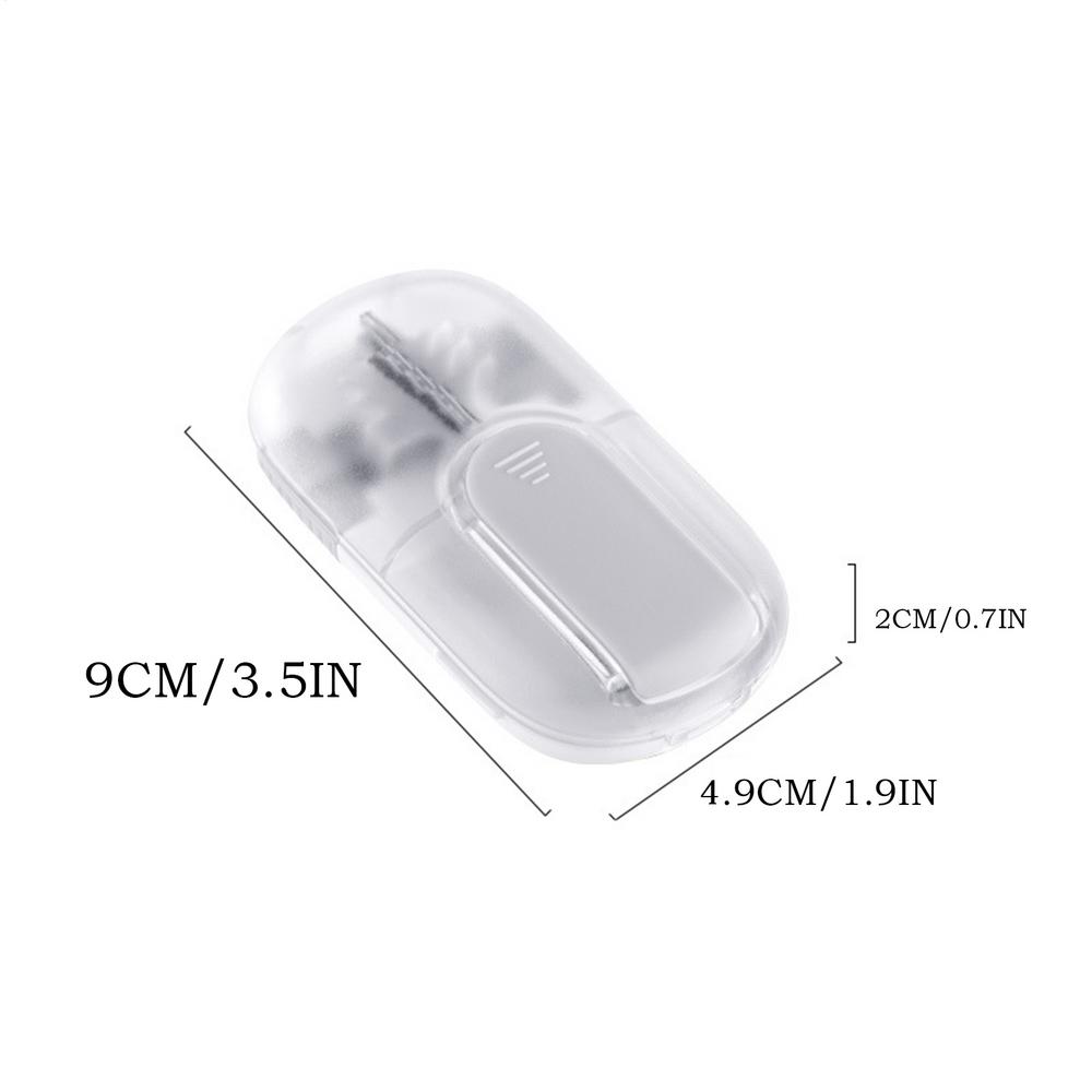 

Pill Slicer Portable Tiny Tablets Splitter Magnetic Pill Storage Cutter Half Cutting Device For Women Men Elderly Kids School
