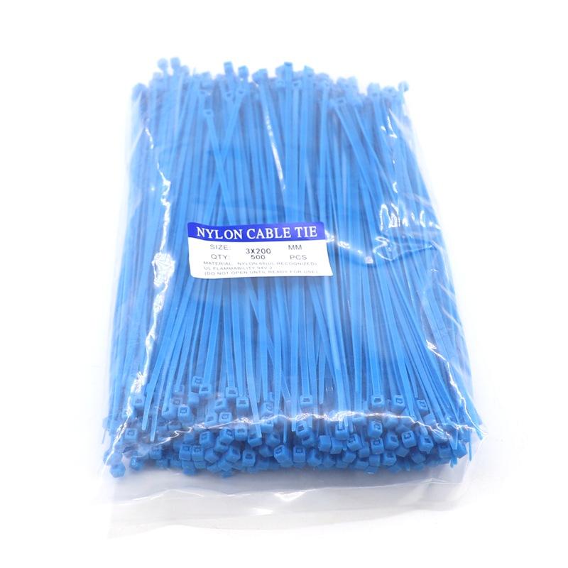 30~1000Pcs/Pack 3x200mm Self-Locking Nylon Ties Plastic Fasten Rope Balcony Privacy Screen Net Fasten Tools Cable Zip Ties