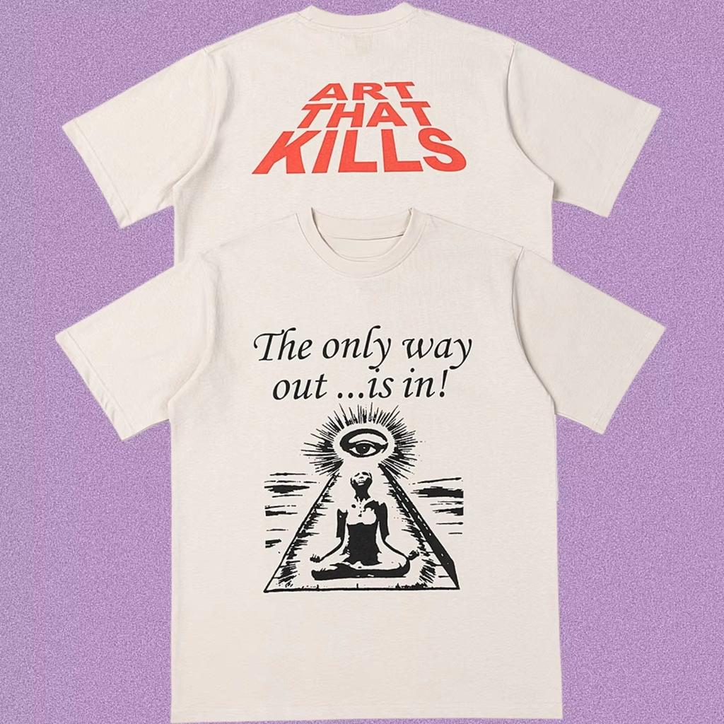 New Roundneck Cartoon Group Portrait Retro Scene Pattern Unisexs and Womens Casual ShortSleeved TShirt
