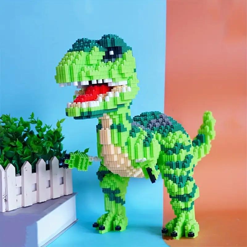 4000 Kostek Dinosauři a Zvířata - Vzdělávací 3D Puzzle, Manuální Stavebnice, Vhodné jako Sváteční Dárky a Chr