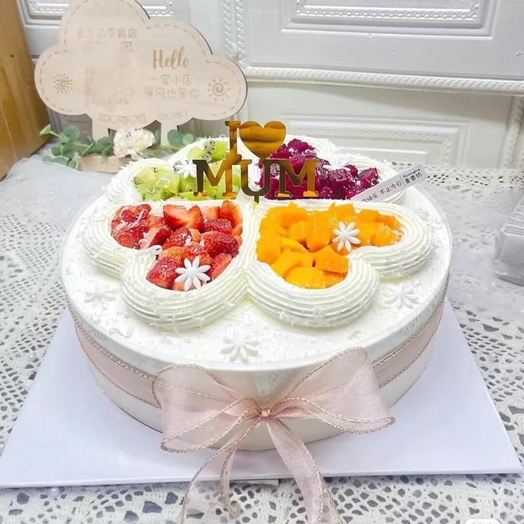 Simulated Birthday Cake Model Crafts Fake Fruit Cake Mold Decoration Shop Window Sample Display Home Ornaments Photography Props