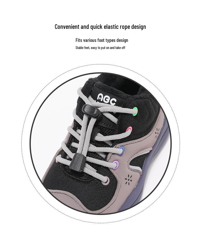 Abckids Winter Hiking Shoes for Kids - Non-slip Thick Sole, Warm Cotton Lining for Boys & Girls