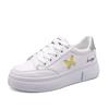 Small White Shoes Women's New Sports Casual Shoes Butterfly Embroidery Leather Students Spring Autumn Platform Shoes C1173