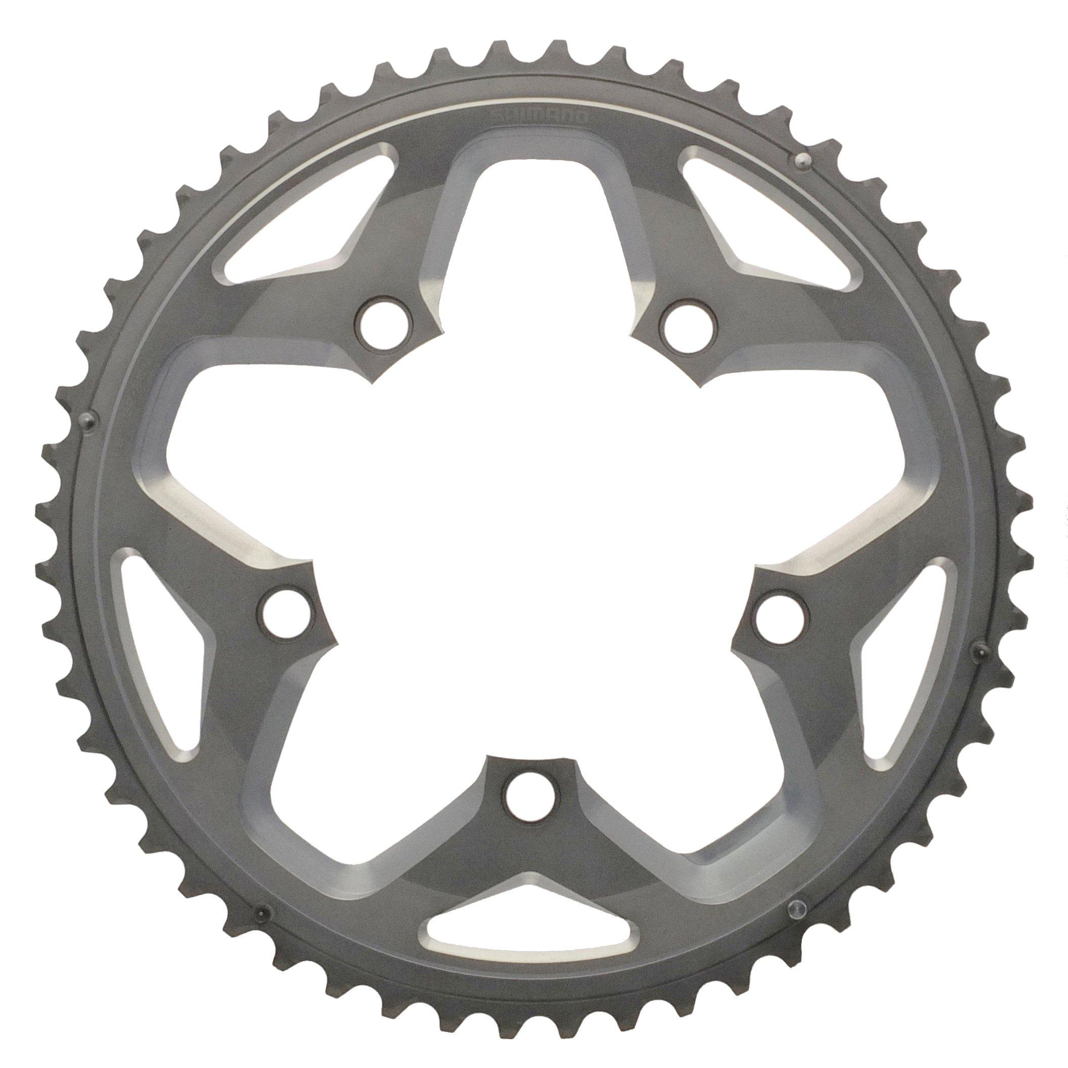 

Shimano Repair Parts Chainring with Hook Y1PR98050 Teeth, 52T-MJ (for 52-36T) (Silver) FC-RS500