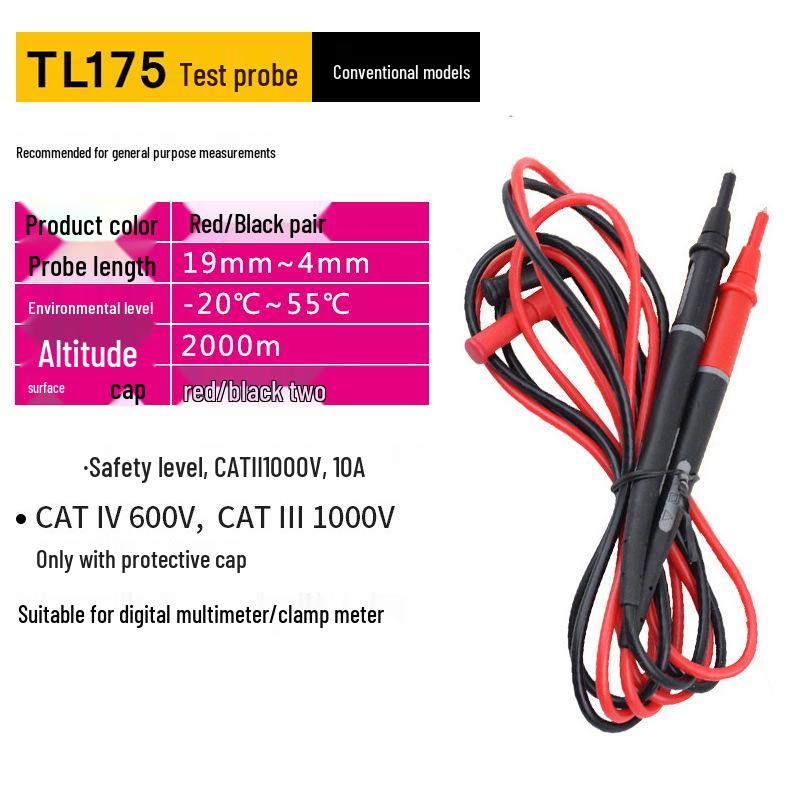 Sonda de Multímetro Fluke TL30 TL175, Cobre Puro de Alta Qualidade, Acessórios de Cabo de Teste Extra Afiado TL75