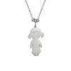 Lemegeton Collana con Ciondolo Personalizzato su Misura Nome di Famiglia Bambino Bambina Bambini per Donna Uomo Bambino Nome Data Inciso Gioielli Regalo