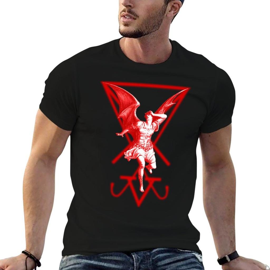 Lucifer and His sigil TShirt AntiFade Casual Tee Shirt