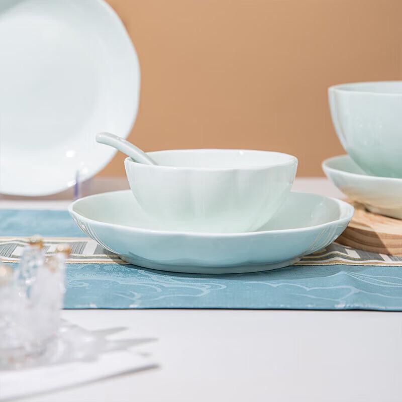 Shadow Celadon Ceramic Dinnerware Set