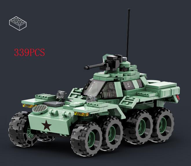 WW2 Normandy Landings UK US Germany Army Sets Building Blocks Bricks Toys World War II 2 Military Vehicle Pershing Panther Tanks