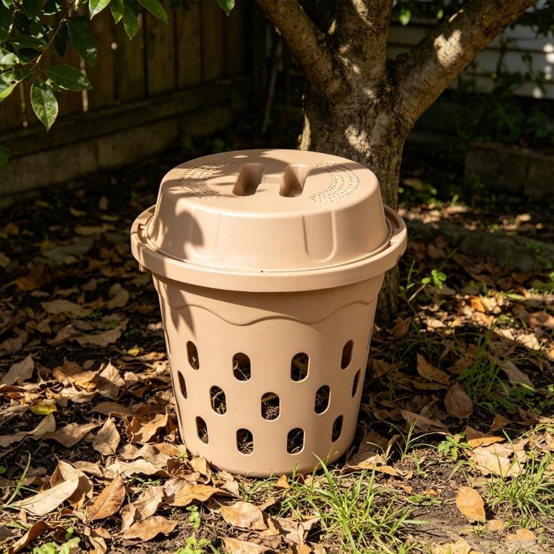 Outdoor Inground Worm Tower Large Capacity Composting Pail With Lid Nutrient For Raised Beds Garden Soil Accessories