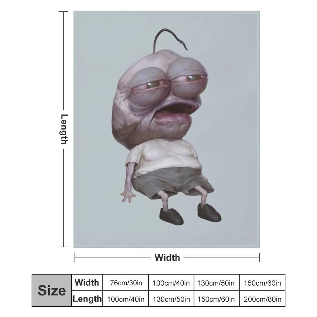 Smiling Friends Depressed Pim - Adult Swim Throw Blanket Hair Retros Blankets For Bed Giant Sofa Blankets