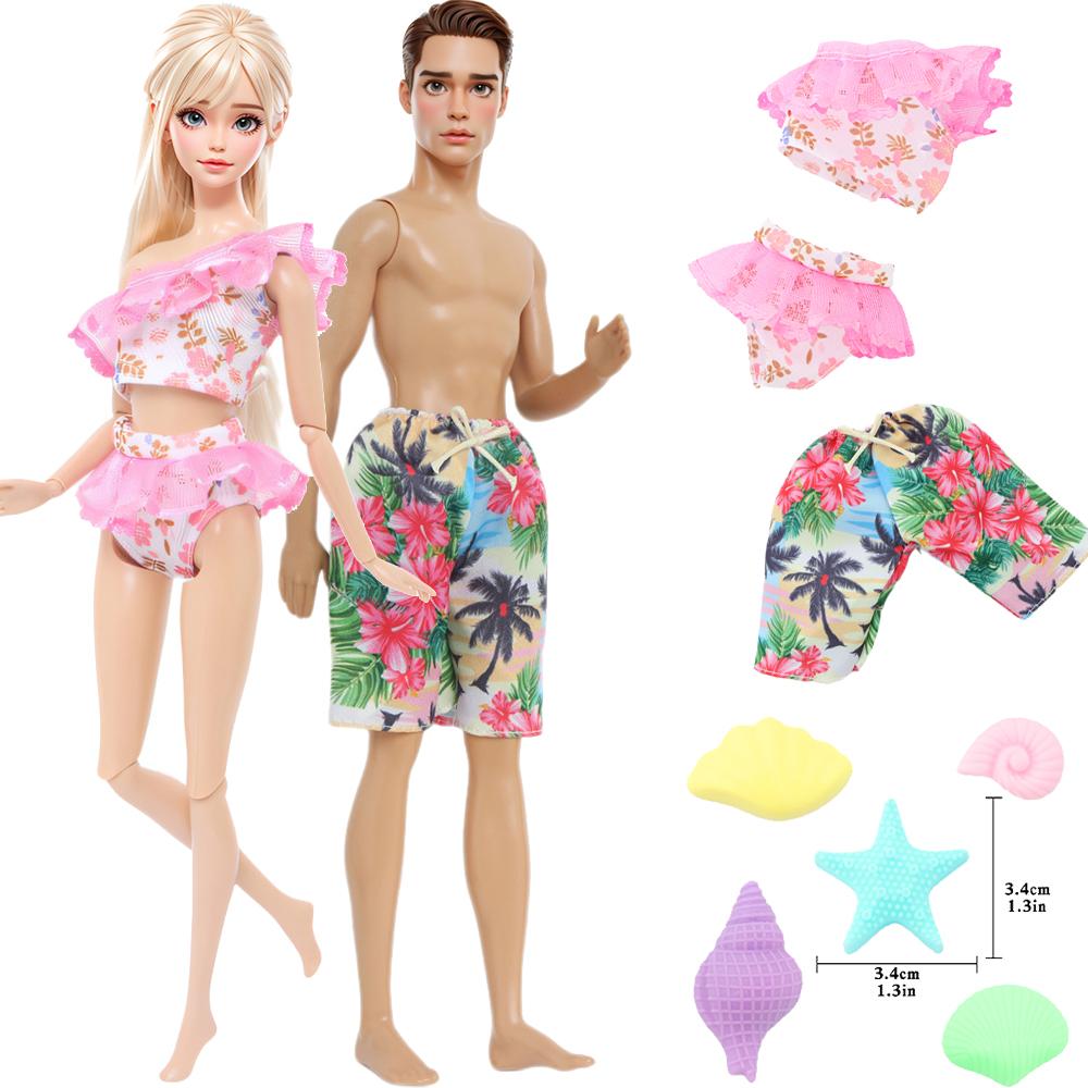 

Модная кукольная одежда для куклы Барби для куклы Кена 11,5 летняя кукольная одежда купальник короткие штаны мини-пластиковые раковины детские игрушки аксессуары