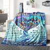 Mother'S Day Love Comforts Always Forever Themed Blanket Personalized Name Soft Warm And Versatile For Sofa Bed Office And Travel Machine Washable