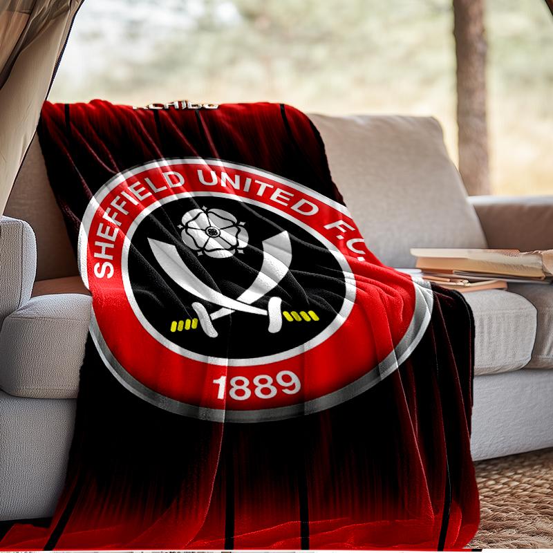 She-ffield Fc Crest Blanket Lightweight Ideal Bedding Blanket Perfect for Travel, Camping, Living Rooms, Offices, Sofas, Fan Christmas gift