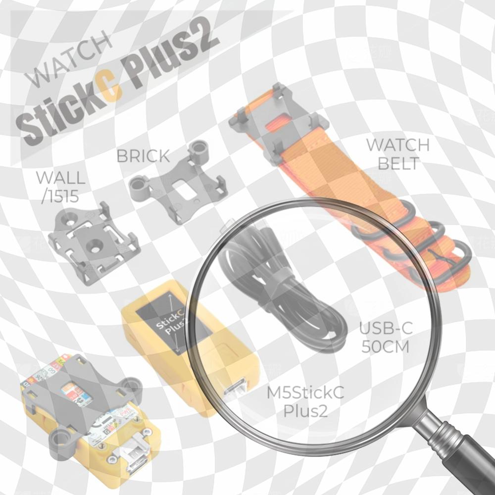 

M5StickC PLUS2 з аксесуарами для годинника ESP32 Плата розробки IoT Комплект WiFi IoT-контролер China Mainland