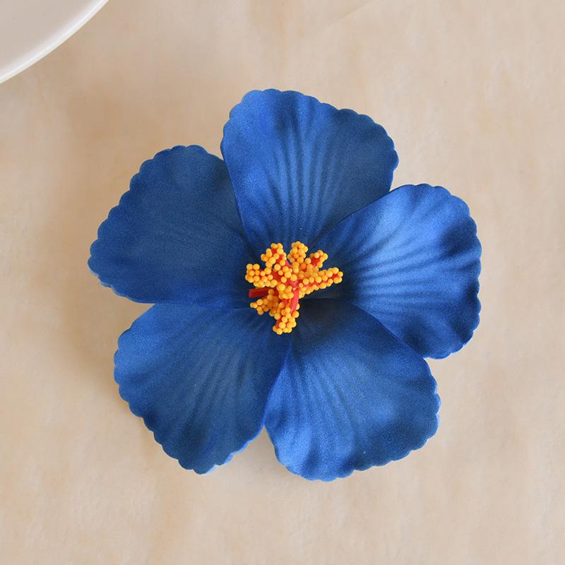 5/10Pcs Hawaiian Hibiscus Flower Summer Tropical Beach Birthday Party Table Decoration DIY Hair Decor Wedding Artificial Flowers