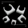 Versatile White Vertical Motor Bracket: Plastic Mounting Base for 130/300/370 Motors.