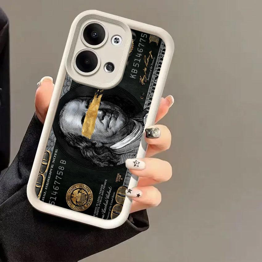 Fashion US Dollar Money Pattern Phone Cases For Oppo Reno 14 13 12 11 F 10 5G 6 7 8 Pro Plus Cover 8T 4G 7Z 8Z 14Pro Soft Fundas OPPO RENO 6 4G