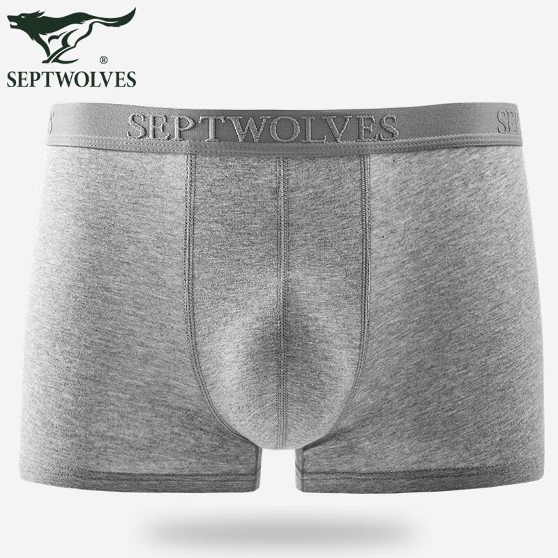 Seven Wolves Men's Pure Cotton Boxer Briefs