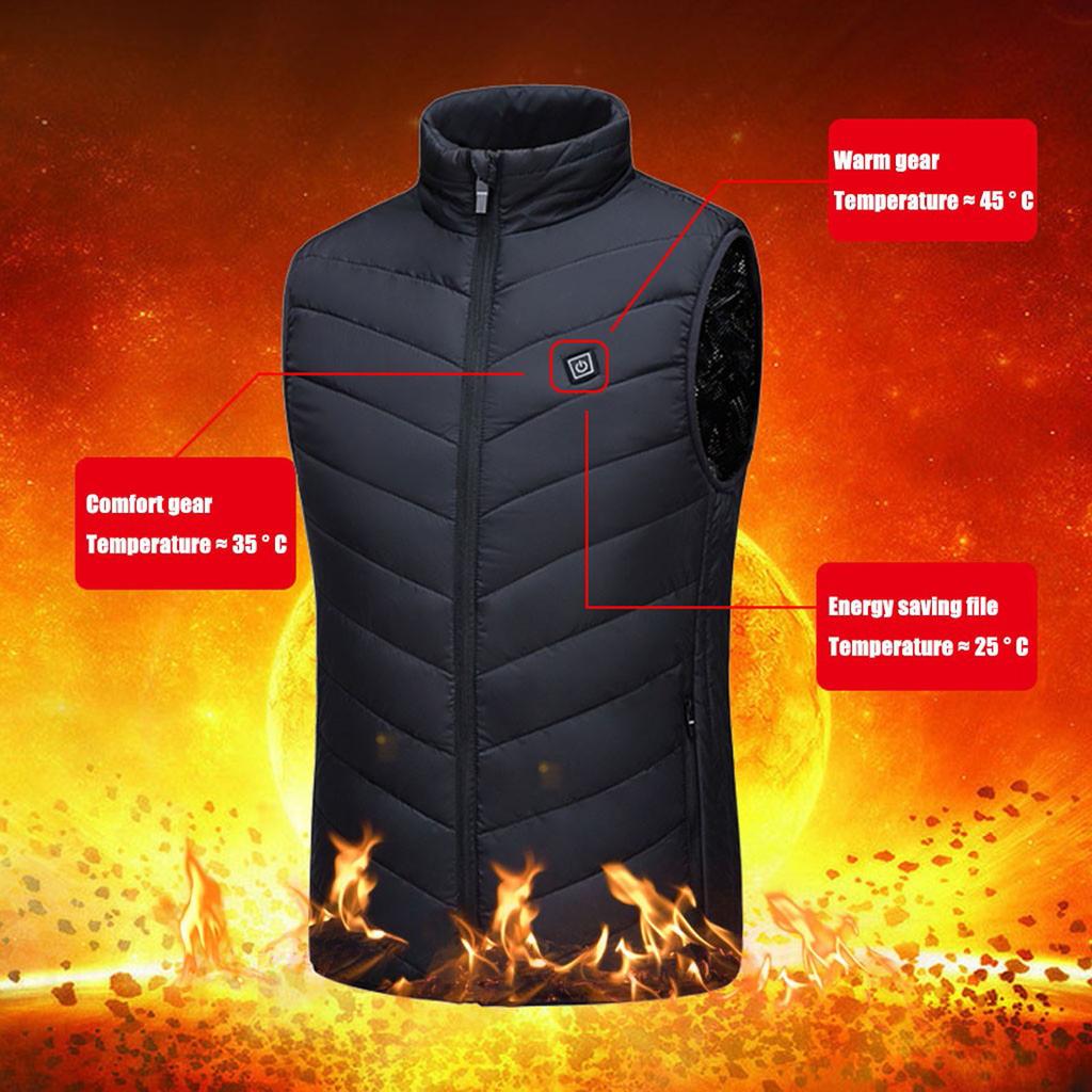 Outdoor Warm Clothing Heated For Riding Skiing Fishing Charging Via Heated Coat