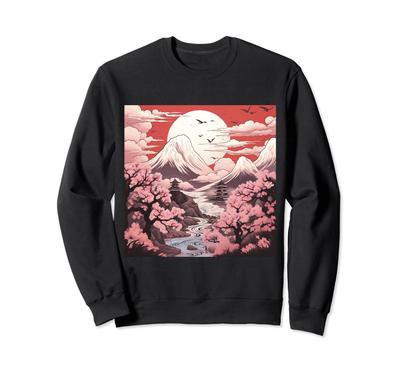 Castle Chronicles Japanese Sakura Moonlight Anime Sweatshirt