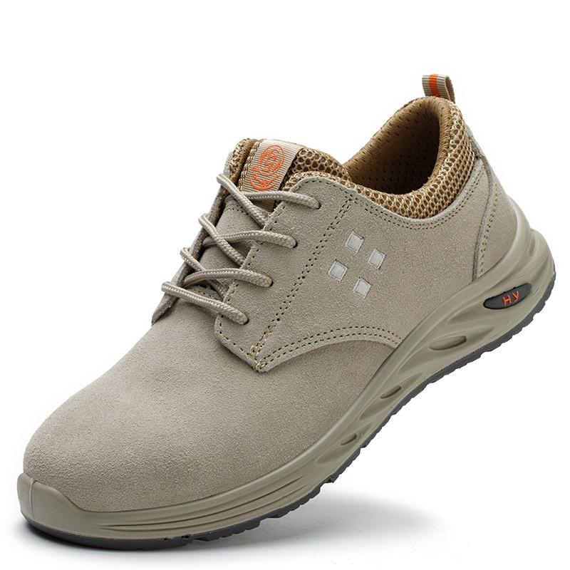 Four Seasons Electrical Shoes Insulating Shoes Velvet Cowhide Anti-smashing Anti-piercing Plastic Head Protection Acid and Alkali Resistant Men